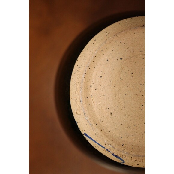 Garold Amsberry Midnight Sun Art Pottery 7" Blue Pitcher Vase Hand Thrown 1.5L - Picture 7 of 7